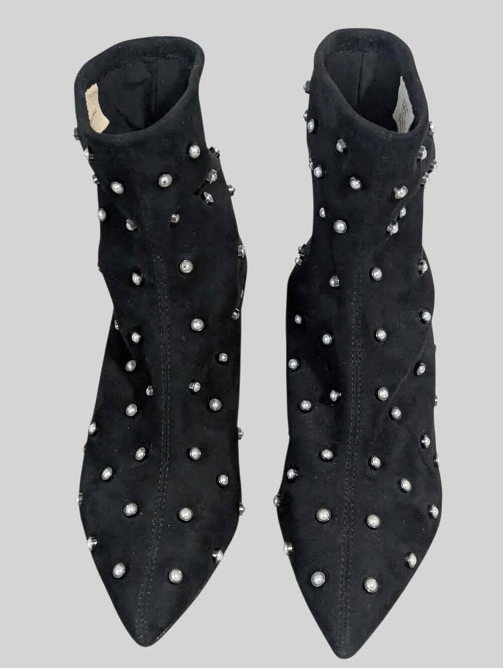 Louis et cie 3 Pearl Studded Kitten Heel Ankle Boots Size 9